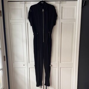 Pinko Black Zippered Jumpsuit